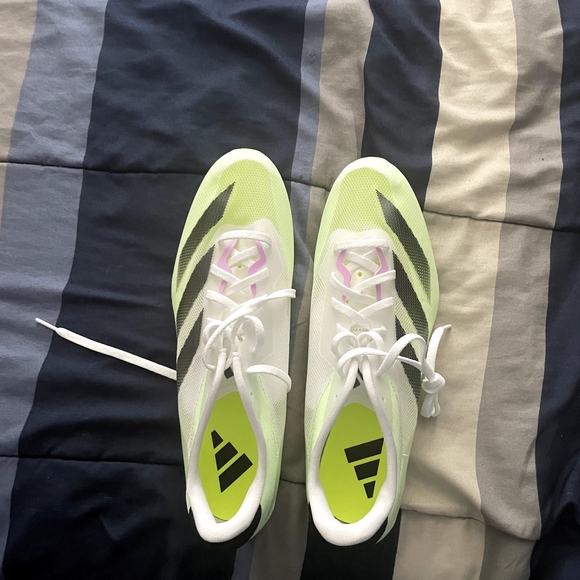 adidas Other - Adidas White and Lime Green Athletic Cleats